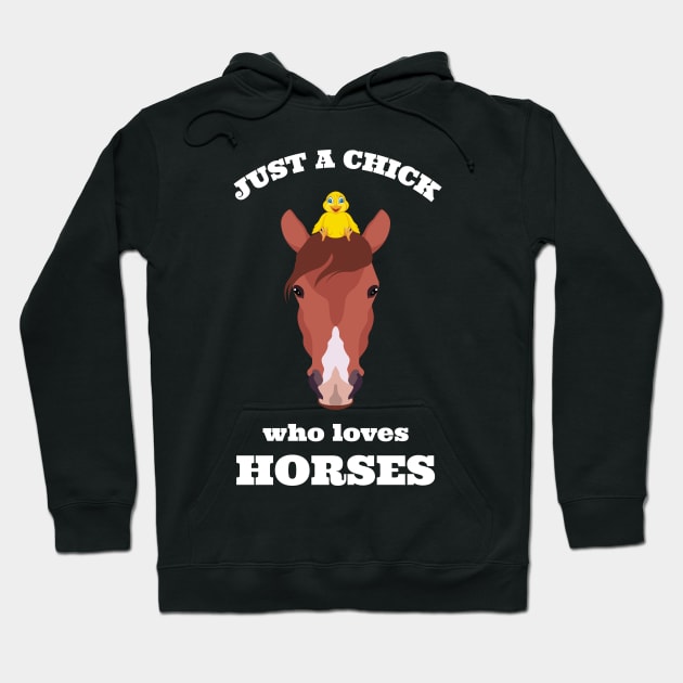 Funny Horse Chick Hoodie by sqwear